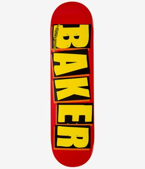 Baker Brand Logo 8.125" Planche de skateboard (red yellow)
