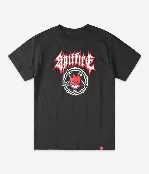 Spitfire Pentagram Drip Camiseta (black red white)