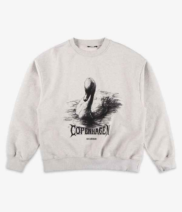 HAN KJØBENHAVN Hk Swan Oversized Sweatshirt (light grey melange)