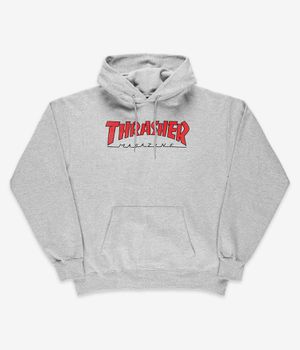 Thrasher Outlined Hoodie (light steel red)