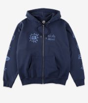 skatedeluxe Tonal Organic Zip-Hoodie (dark navy)