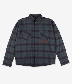skatedeluxe Script Flanell Organic Shirt (dark green check)