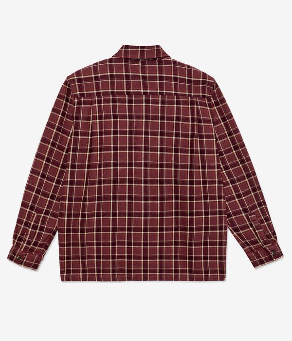 Polar Mike Flannel Chemise (oxblood check)