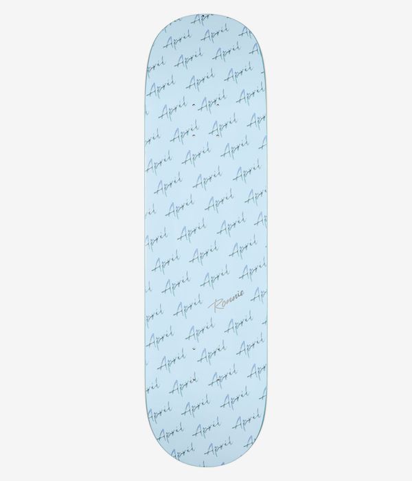 April Kessner Script Logo 8.5" Skateboard Deck (blue)