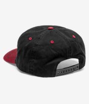 Baker Sprayed Oval Snapback Casquette (black red)