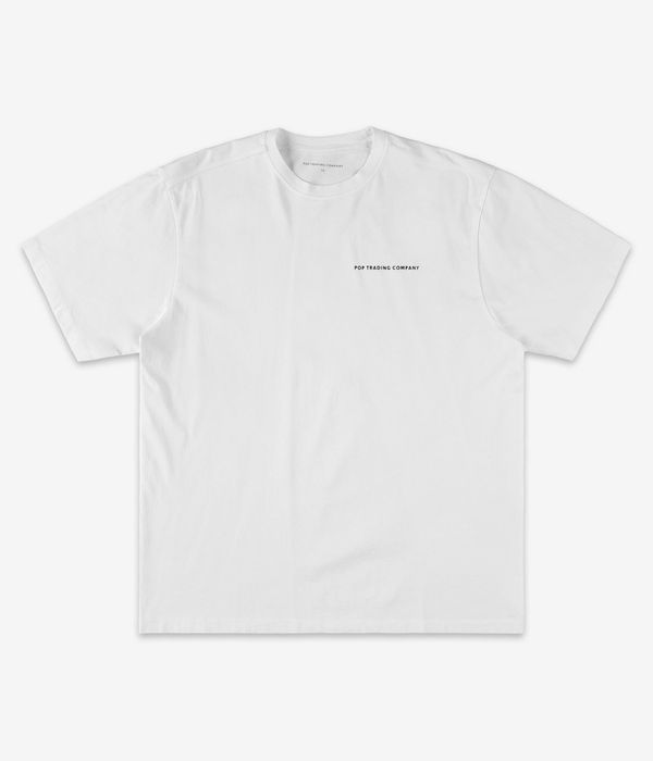 Pop Trading Company Logo T-Shirt (white black)