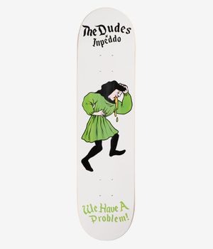 Inpeddo x The Dudes Problem 8" Skateboard Deck (white)
