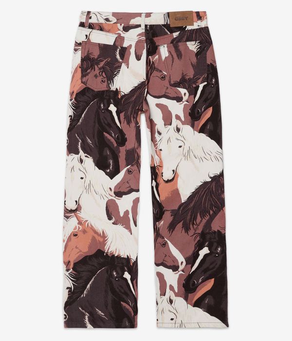 Obey Classic Baggy Printed Jeans (brown multi)