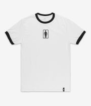 Girl OG Ringer T-Shirt (black white)