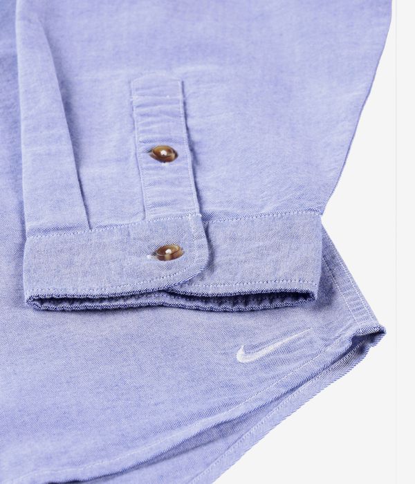 Nike SB Life Button-Up Camicia (white game royal)