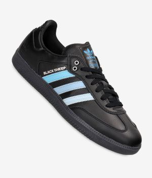 adidas Skateboarding x CLTFC x Black Sheep Samba ADV Shoes (core black white clear blue)