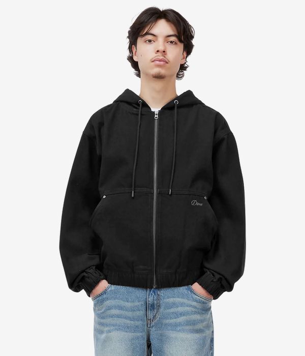 Dime Hooded Denim Jacket (black)