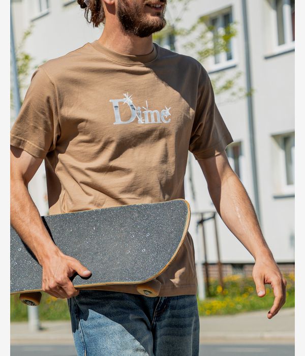 Dime Classic Shiny T-Shirt (sepia)