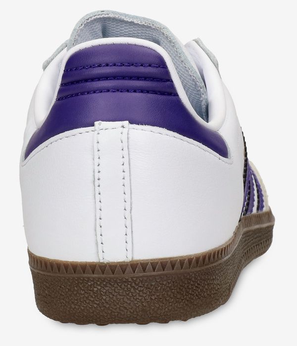 adidas Skateboarding Samba ADV Shoes (white collegiate purple gold)