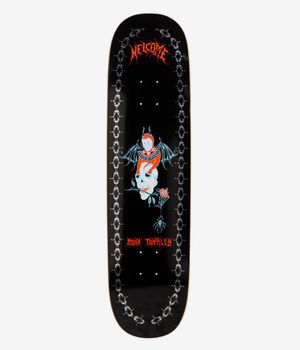 Welcome Townley Angel 8.5" Skateboard Deck (black silver)