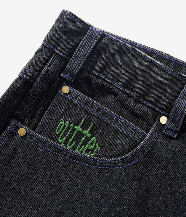 Shop Butter Goods Spider Denim Jeans (washed black) online