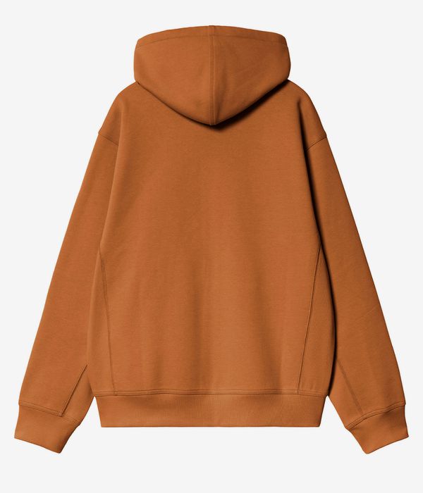 Carhartt WIP American Script Zip-Sweatshirt avec capuchon (sienna)
