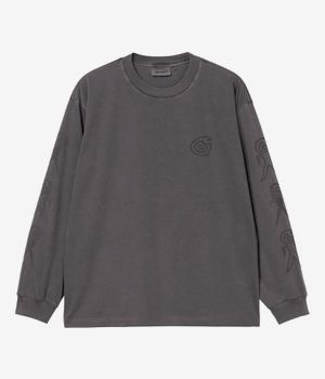 Carhartt WIP Terrestrial Organic Longues Manches (black graphite pigment garment d)