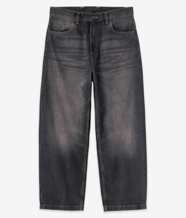 Carhartt WIP Brandon Pant Cotton Smith Jeans (black tobacco used wash)