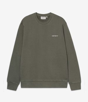 Carhartt WIP Script Embroidery Sweatshirt (leaf white)