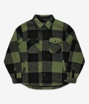 Vans Denby Fuzzy Shacket Shirt Jacke (black loden green)