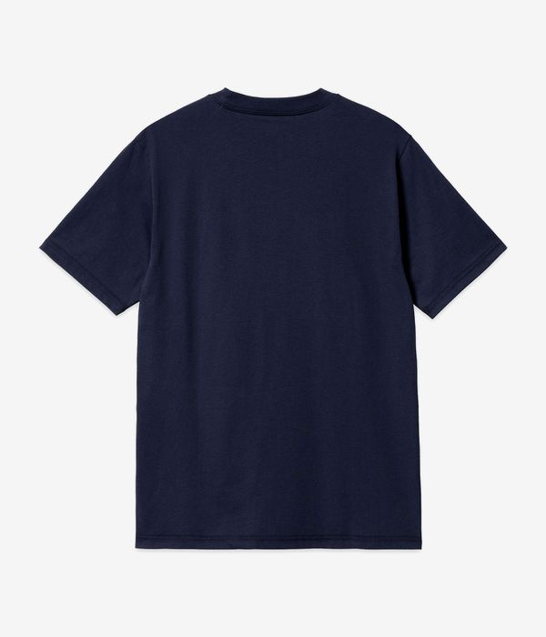 Carhartt WIP Liquid Script Organic T-Shirt (blue)