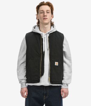 Carhartt WIP Classic Organic Dearborn Vest (black stone canvas)
