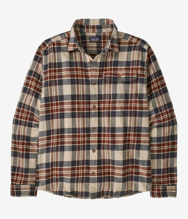 Patagonia LW Fjord Flannel Camisa (paw dried vanilla)