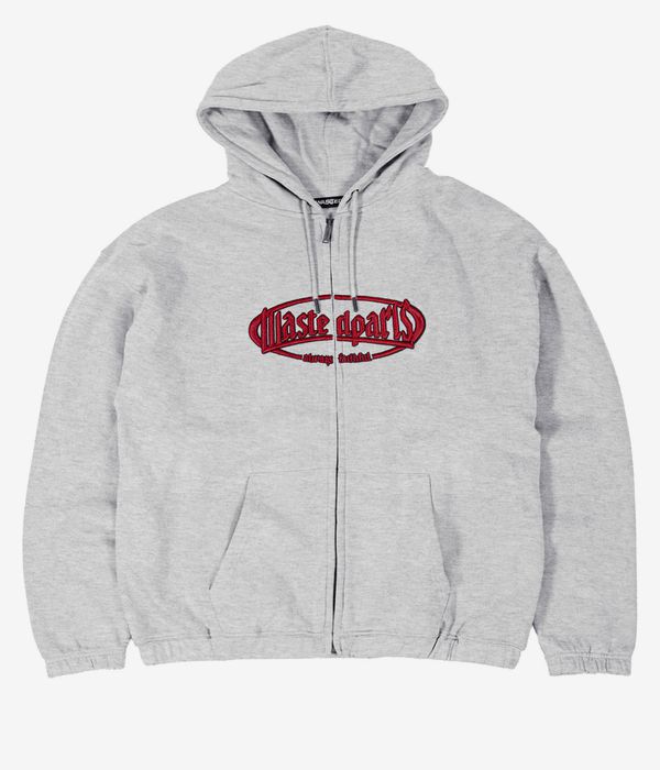 Wasted Paris Yard Boxy Zip-Hoodie (ash grey)