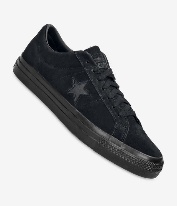 Converse CONS One Star Pro Suede Schuh (black black black)