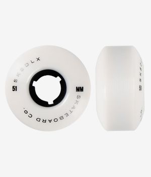 skatedeluxe Fidelity Series Roues (white/black) 51mm 100A 4 Pack