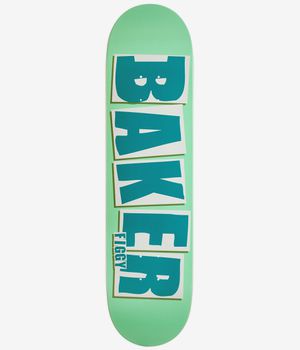 Baker Figgy Brand Name 8.125" Planche de skateboard (turquoise)