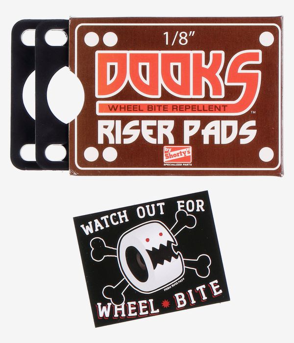 Shortys Dooks 1/8" Riser Pads (black) 2er Pack