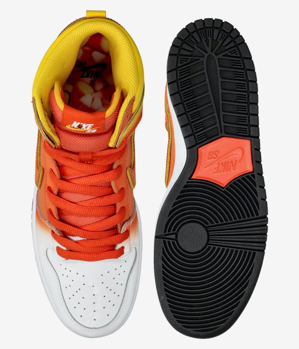 Nike SB Dunk High Pro Shoes (amarillo orange white black)