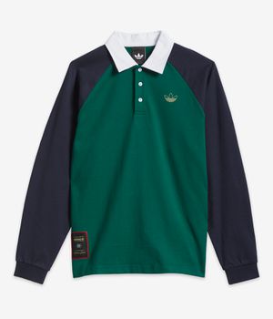 adidas Tyshawn Rugby Sweatshirt (collegiate green legend ink)