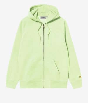 Carhartt WIP Chase Zip-Sweatshirt avec capuchon (air green gold)