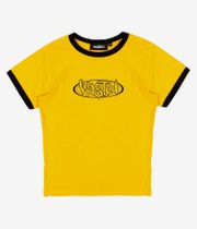 Wasted Paris Ringer Negative T-Shirt women (golden yellow black)