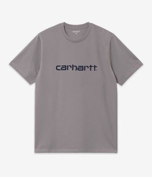 Carhartt WIP Script T-Shirt (shady grey dark navy)
