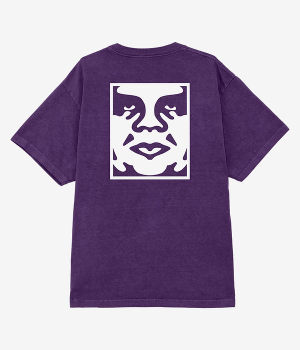 Obey Bold Icon Face T-Shirt (pigment imperial purple)