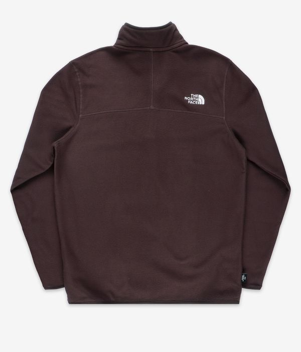 The North Face 100 Glacier 1/4-Zip Sweatshirt (coal brown)