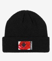 Former Rosette Patch Beanie (black)