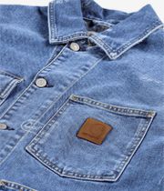 Carhartt WIP Stamp Organic Cotton Maitland Jacke (print blue bleached)