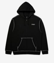 HUF Stretch Zip-Hoodie (black)