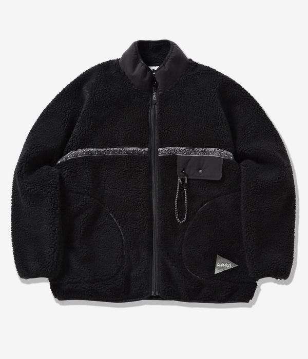 Gramicci x and wander JQ Tape Fleece Veste (black)