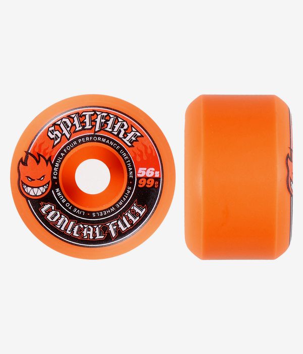 Spitfire Formula Four Team Color Pack Conical Full Wielen (orange) 56 mm 99A 4 Pack
