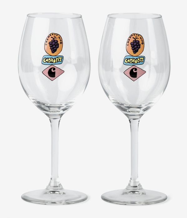 Carhartt WIP Stacked Gapes Wine Glass Set Acc. (clear)