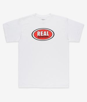 Real Oval T-Shirt (white red)