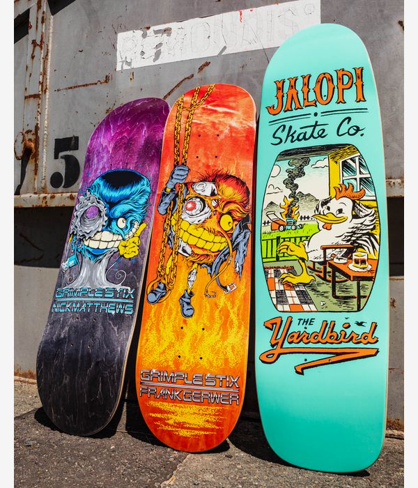 Anti Hero Team Jalopi Yardbird 9.81" Skateboard Deck (teal)