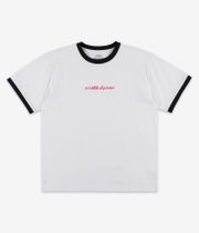 skatedeluxe Script Ringer Organic T-Shirt (white)