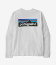 Patagonia P-6 Logo Responsibili Long sleeve (fiber white)